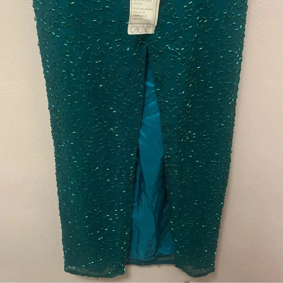 Cache Vintage Silk Beaded Gown - Picture 8 of 13